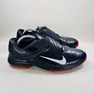 Nike Men's Size 11.5 TW '17 Tiger Woods Black Waterproof Golf Shoes 880955-001